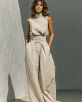 Lunaria | Elegantes Zweiteiliges Sommer-Set in Khaki