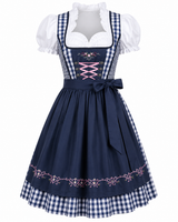 Franzi | Damen Dirndl mit Schürze im Trachten-Stil in Blau