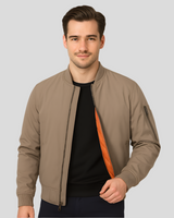 Herren-Bomberjacke mit Innenfutter - Julian in braun braun