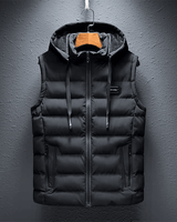 GRIFFINE – Ärmelose Outdoor-Jacke in Schwarz