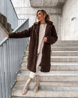 Marg | Weiche, elegante Jacke in Dunkelbraun