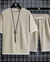 Cole | Waffelstrick Freizeit- & Sportset in Khaki