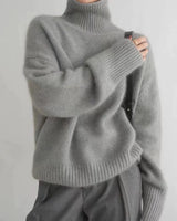 Isabella - Rollkragenpullover aus Kaschmir in Grau