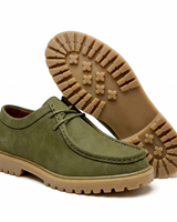 Jasson – Schnürschuhe Aus Wildleder mit Mokassin-Spitze in Grün