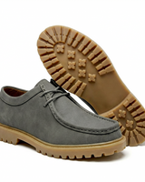 Jasson – Schnürschuhe Aus Wildleder mit Mokassin-Spitze in Grau