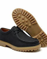 Jasson – Schnürschuhe Aus Wildleder mit Mokassin-Spitze in Schwarz