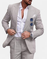 Michael™ | Sommeranzug (Jacke + Hose) in Grau