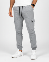 Cropped Jogginghose Mit Tasche -  Rene in Hellgrau