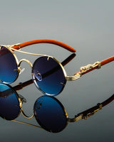 Pia | Auffallende Unisex-Sonnenbrille in Blau