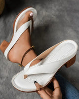Marilyn- Elegante Damen Sandalen mit Absatz in Weiß