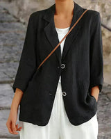 Damen-Blazer Mit Entspannter Passform - Emilia in Schwarz