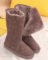Damen Winterstiefel für den Schnee in Braun