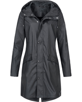 Damen Regenmantel Wasserdicht Elegant Atemberaubend in Schwarz
