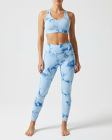 Damen Sportset Nahtloses Design - Athletta in Blau (2 Stück)