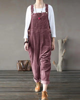 Nora - Lässiger Winter-Overall für Frauen in Rot