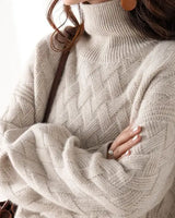 Damen Pullover | Klassisches Design | Ultrazarte Feinstrick-Qualität in Kamel