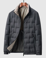 Warme Daunenjacke für Herren in Schwarz