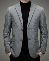 Klassische Daunenjacke für Herren in Grau