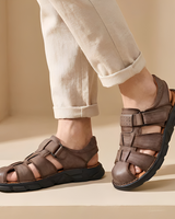 Arthur - Die komfortablen und stilvollen Sommersandalen für Herren in Dunkelbraun