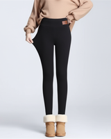 Lisa Damen warme Leggings in Schwarz