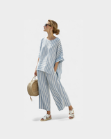 Olessyn - luftiges Leinenkleid in Blau