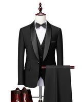 Dreiteiliger Slim-Fit-Anzug - Hennes in Schwarz