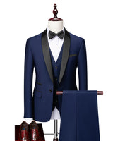 Dreiteiliger Slim-Fit-Anzug - Hennes in Blau