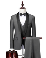 Dreiteiliger Slim-Fit-Anzug - Hennes in Grau