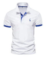 Brent - Herren-Casual-Poloshirt in Weiß