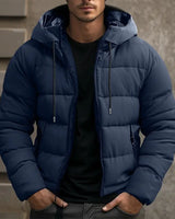 Stylische Warme Winterjacke für Herren in Dunkelblau