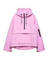 Elisabeth | Damen Wasserdichte Regenjacke mit Kapuze und Tasche in Rosa