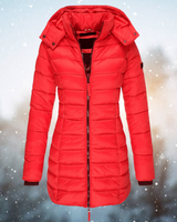 Vita | Daunenjacke mit Kapuze in Rot