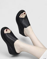 Giselle | Leicht Orthopädisch Sandalen in Schwarz
