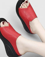 Giselle | Leicht Orthopädisch Sandalen in Rot