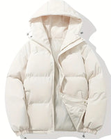 Mariette Damen Winterjacke mit Kapuze in Cremefarben