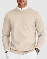 Der perfekte Rundhals-Pullover in Beige