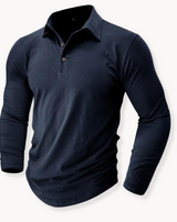 Raves - Strukturiertes Poloshirt in Blau
