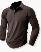 Raves - Strukturiertes Poloshirt in Braun