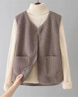 Isabelle | Klassischer Strickcardigan in Khaki