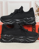 Flacher Sportschuh - Julika in Schwarz
