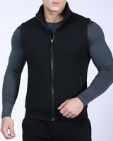Fleece Gefütterte Freizeitweste -  Mitchell in Schwarz