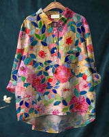 Sarah | Blumenmuster Peasant Bluse in Blumenmuster 12