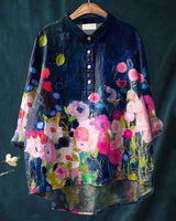 Sarah | Blumenmuster Peasant Bluse in Blumenmuster 13