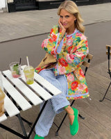 Trendiger Damenblazer mit Print - Eva in Blumen