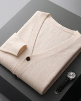 Lucian – Die stilvolle & vielseitige Herren-Strickjacke in Beige
