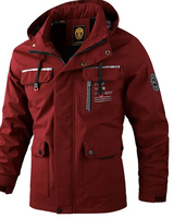 Hochwertige wasserdichte Winterjacke für Herren in Rot