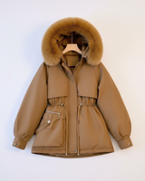 Gefütterte Steppjacke - Juliane in Braun