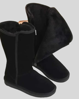 Gefütterter Damenstiefel - Carolina in Schwarz