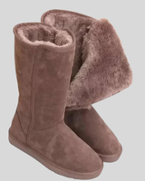 Gefütterter Damenstiefel - Carolina in Braun