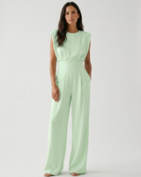 Pippa - Figurformender Jumpsuit in Grün